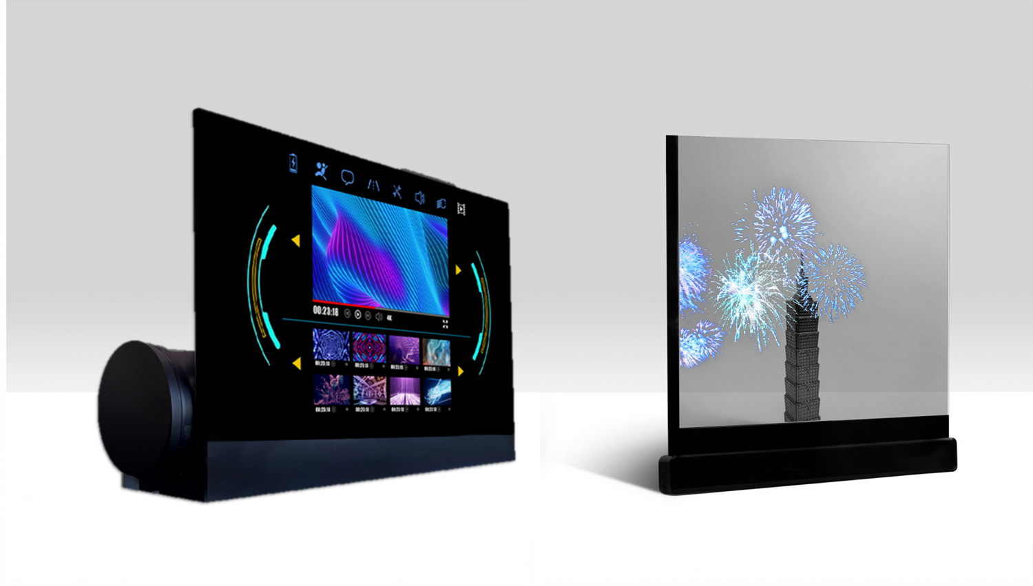 可卷式、折迭性、高透明